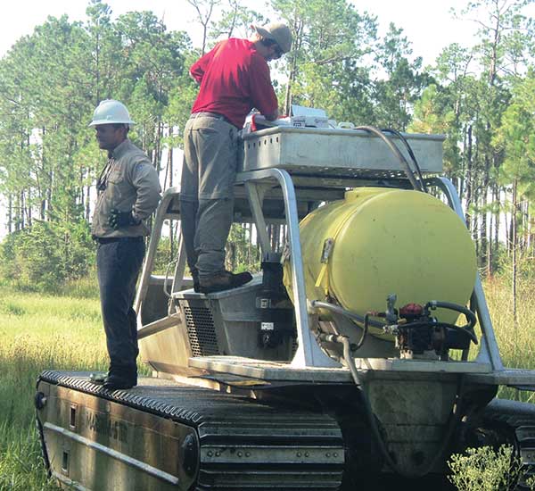 Preparing to clear a ROW